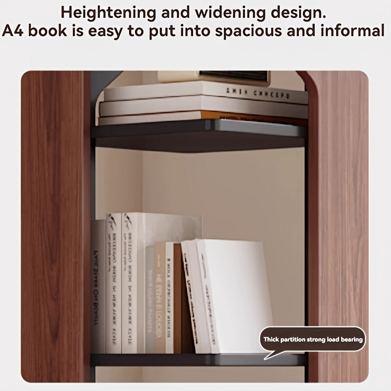 Rotating Bookshelf 360° Rotating 5 Tiers for Small Spaces Rotating Bookshelf. Solid Wood Corner Bookshelf Storage Shelf Display Bookshelf. Display Cabinet for Office, Home Living Room, Solid Wood